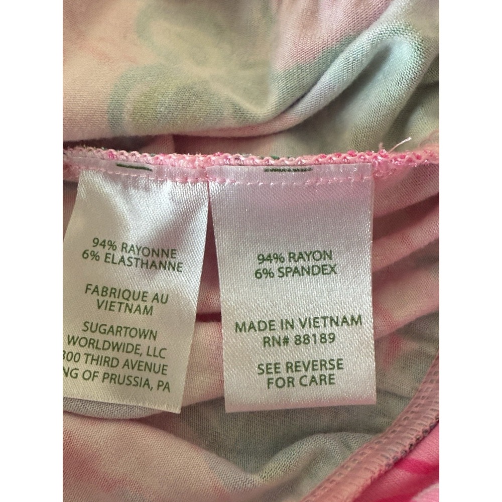 Lilly Pulitzer Bowen Try Your Zest Hslter Pink Blossom Gold ChaIn Size XS - Picture 6 of 6